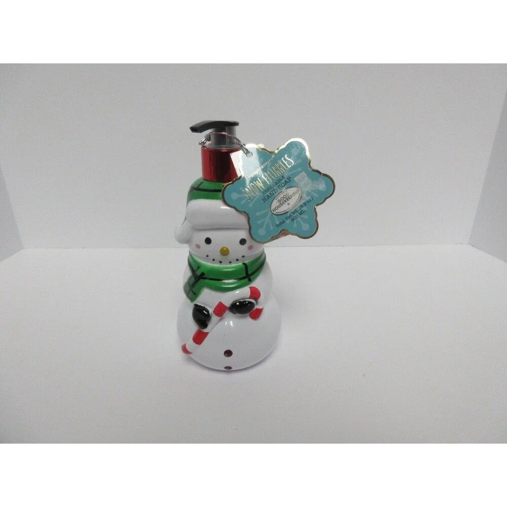 Snowflurries refillable handsoap dispenser Christmas/Holiday 16.9 OZ 500 ML